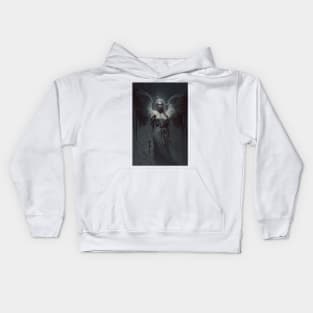 Female Winged Angel, Generative AI Kids Hoodie